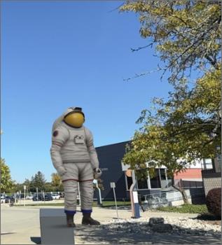 Putting astronauts in the AR